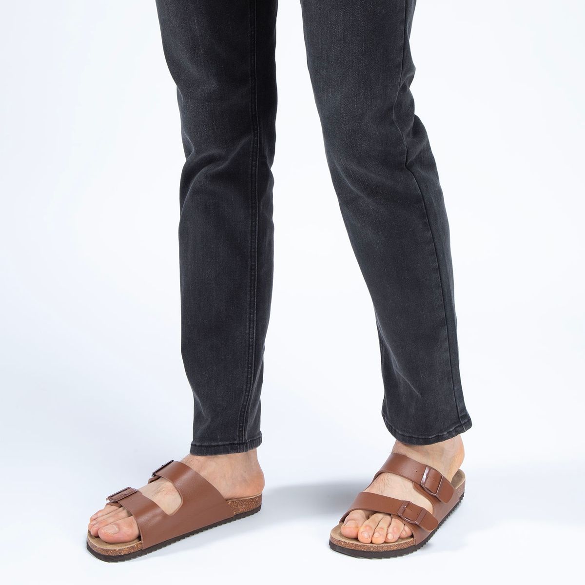 XTI - Sandalia Hombre Café Xti