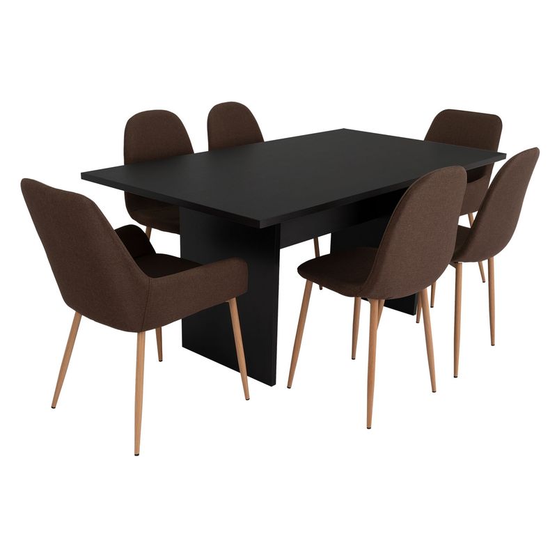 TUHOME - Mesa Comedor +  4 Sillas +  2 Sitials Tuhome