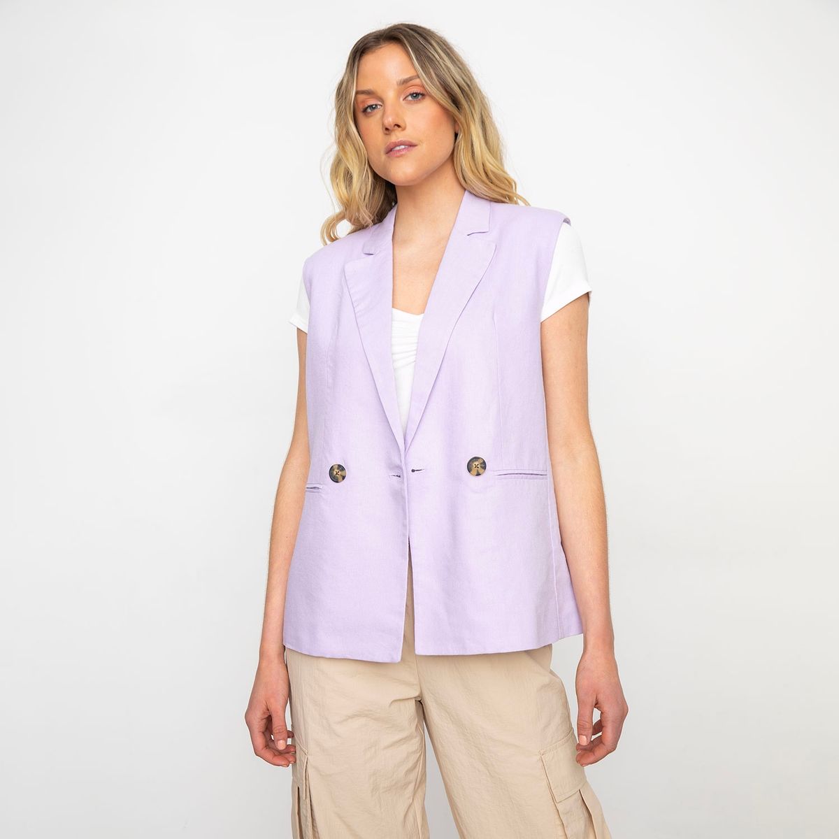 ONLY - Blazer Gilet Mujer Only
