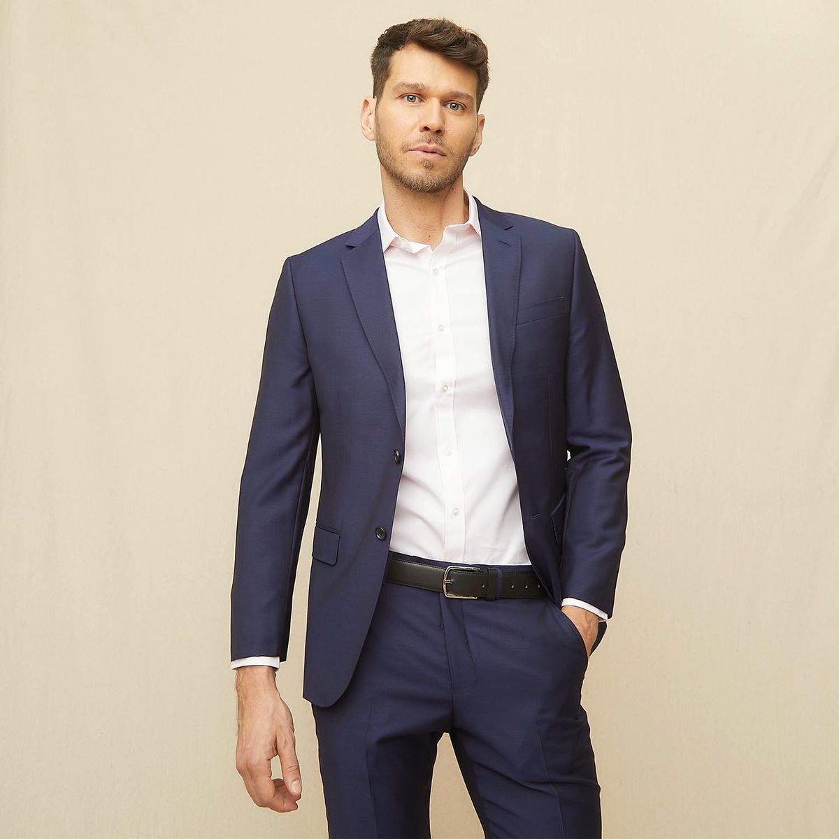 LA MARTINA - Vestón Traje Formal Slim Fit Hombre La Martina