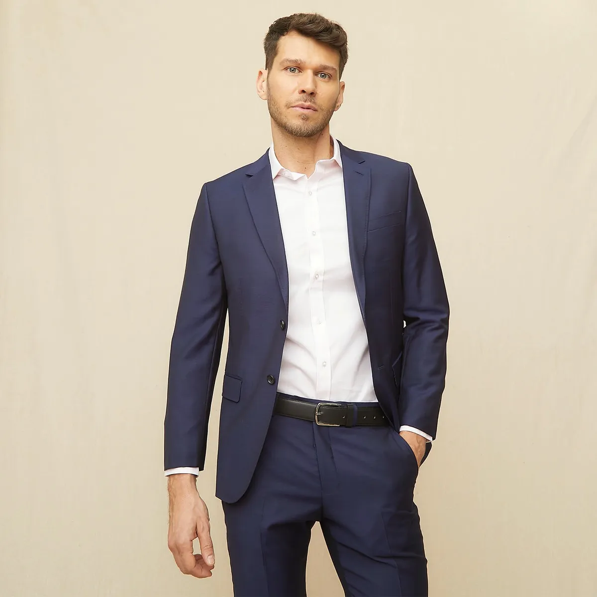 LA MARTINA - Vestón Traje Formal Slim Fit Hombre La Martina