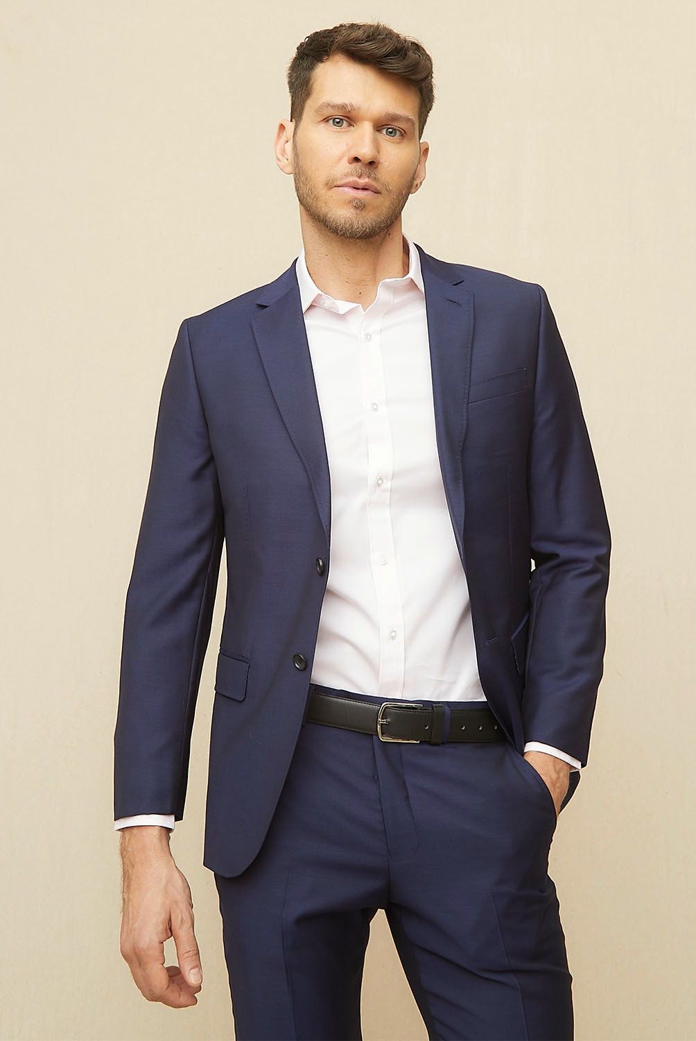 LA MARTINA - Vestón Traje Formal Slim Fit Hombre La Martina