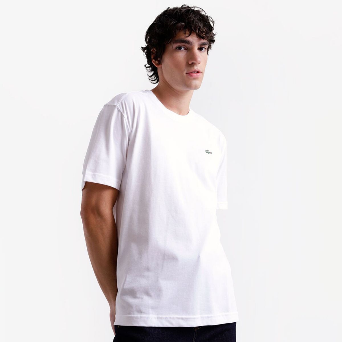 LACOSTE - Polera Lacoste TH3282 Hombre Blanca