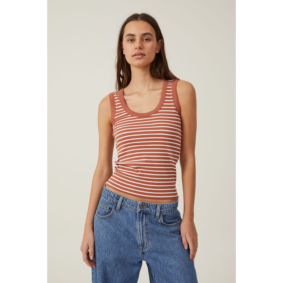 COTTON ON - Polera Sin Mangas Algodón Mujer Cotton On