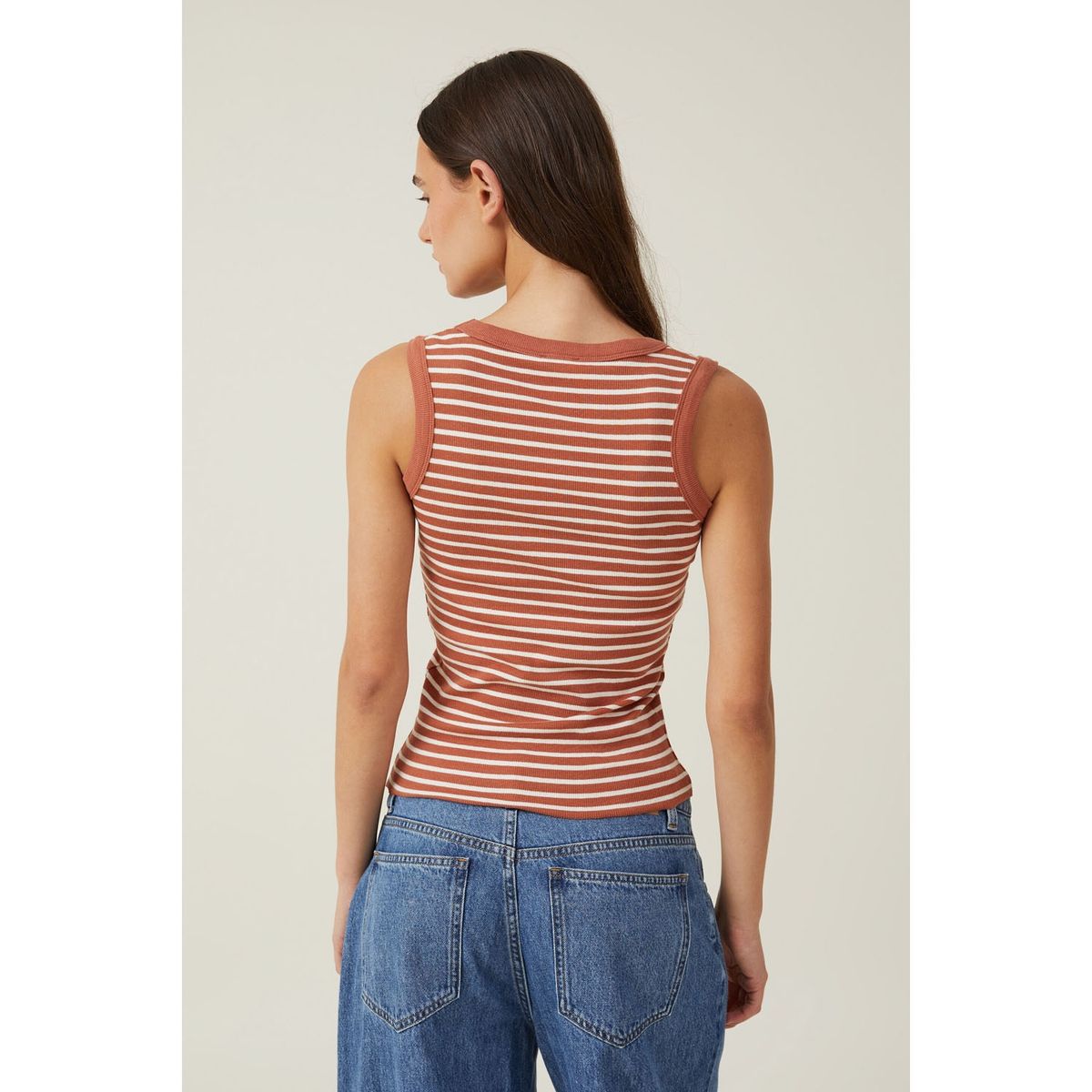 COTTON ON - Polera Sin Mangas Algodón Mujer Cotton On