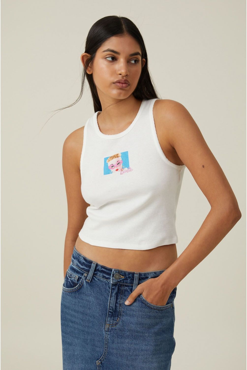 COTTON ON - Polera Lisa Algodón Mujer Cotton On