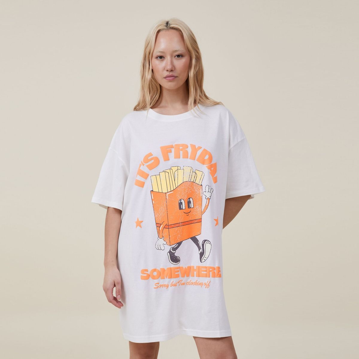 COTTON ON - Polera Pijama 90´S Mujer Cotton On