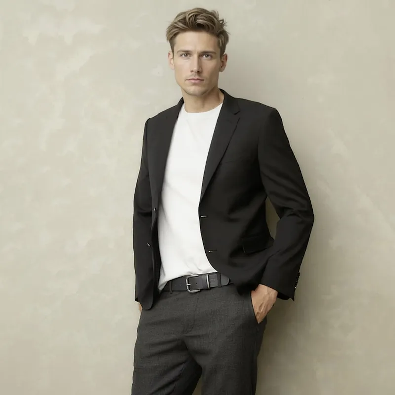 WOLF&HANK - Vestón Lana Slim Fit Wolf&Hank Hombre Diseño Liso