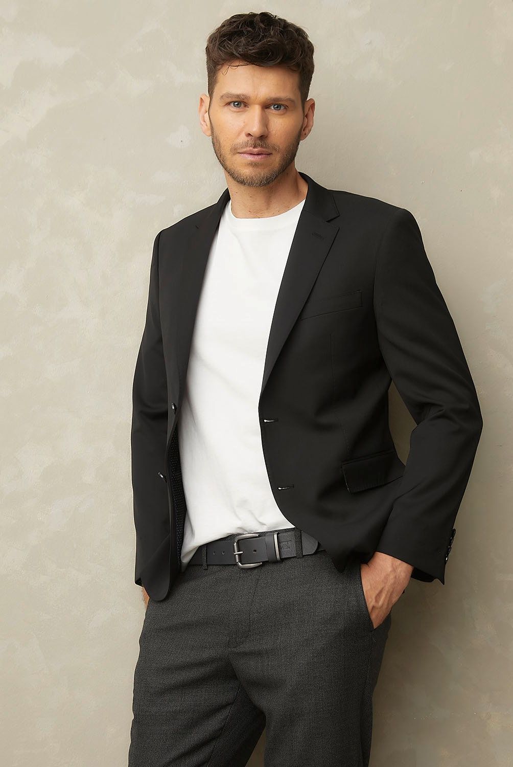 WOLF&HANK - Vestón Lana Slim Fit Wolf&Hank Hombre Diseño Liso