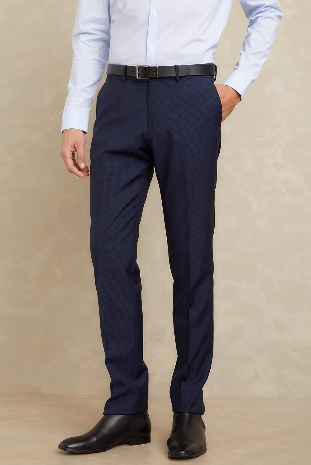 WOLF&HANK - Pantalón Formal Slim Fit Hombre Wolf&Hank