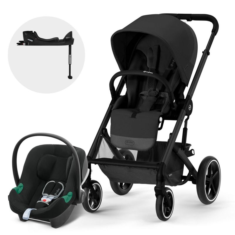 CYBEX - Coche Travel System Balios S Lux 3.0 Blk M.Black + Aton B2 Cybex