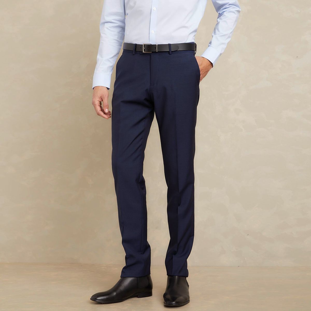WOLF&HANK - Pantalón Formal Slim Fit Hombre Wolf&Hank