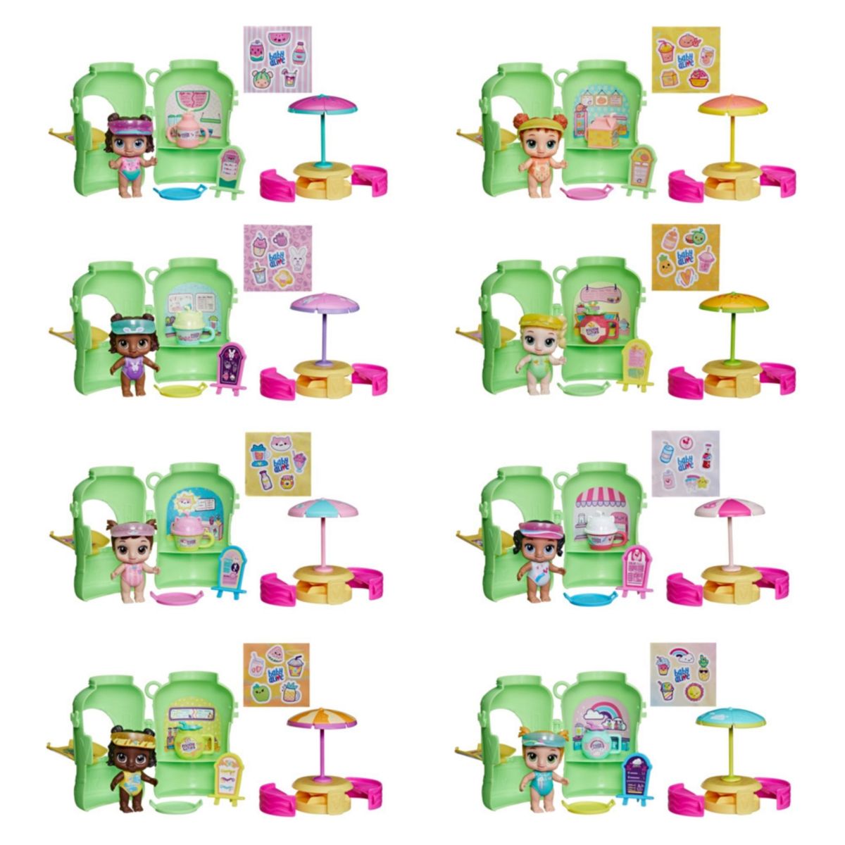 BABY ALIVE - Muñeca Foodie Cuties Biberón (Contiene Producto Al Azar Del Surtido) Baby Alive