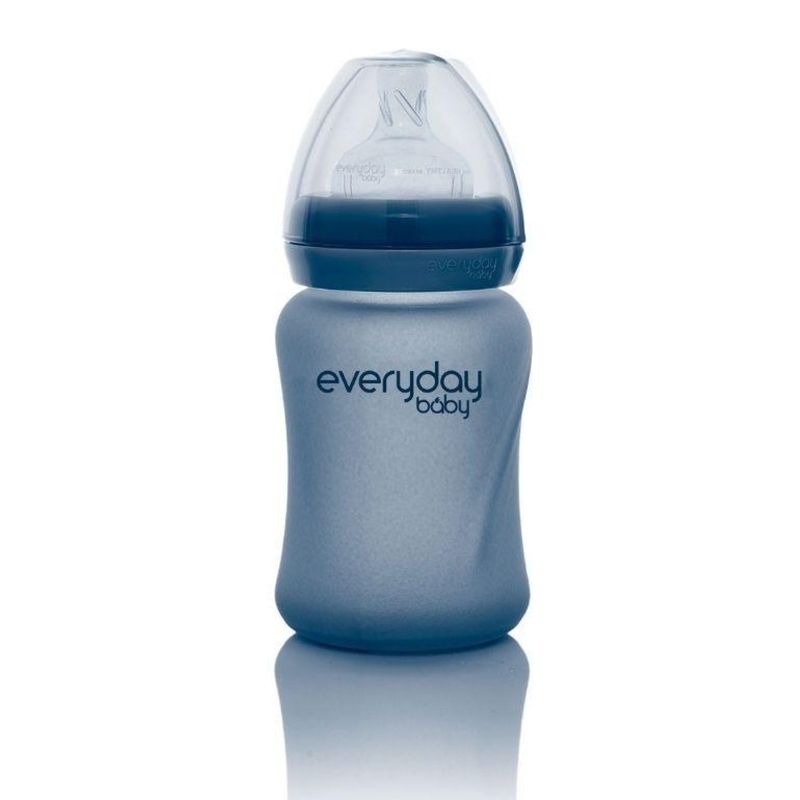EVERYDAY BABY - Mamadera De Vidrio Termosensible 150ml Blueberry Everyday Baby