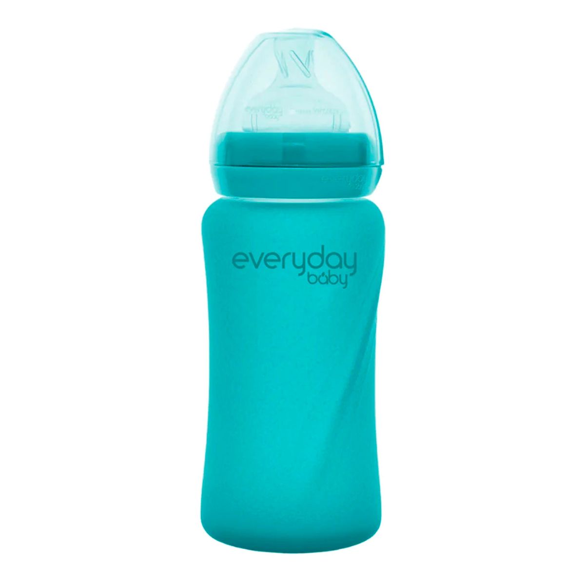 EVERYDAY BABY - Mamadera De Vidrio Termosensible 240ml Turquesa Everyday Baby