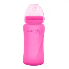 EVERYDAY BABY - Mamadera De Vidrio Termosensible 240ml Rosado