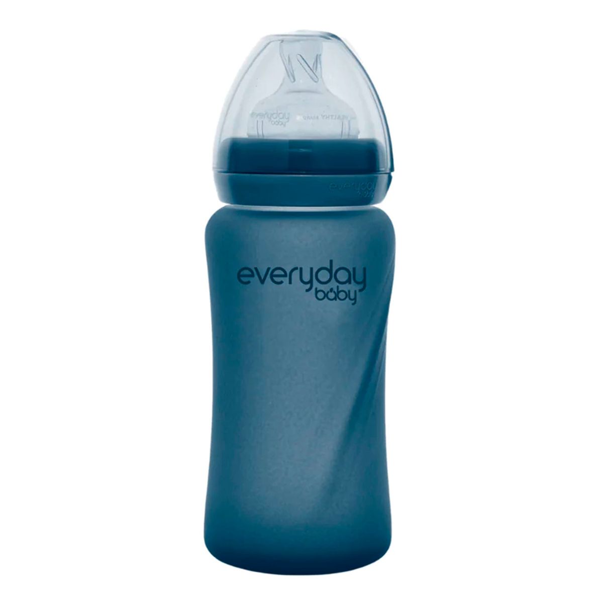 EVERYDAY BABY - Mamadera De Vidrio Termosensible 240ml Blueberry Everyday Baby