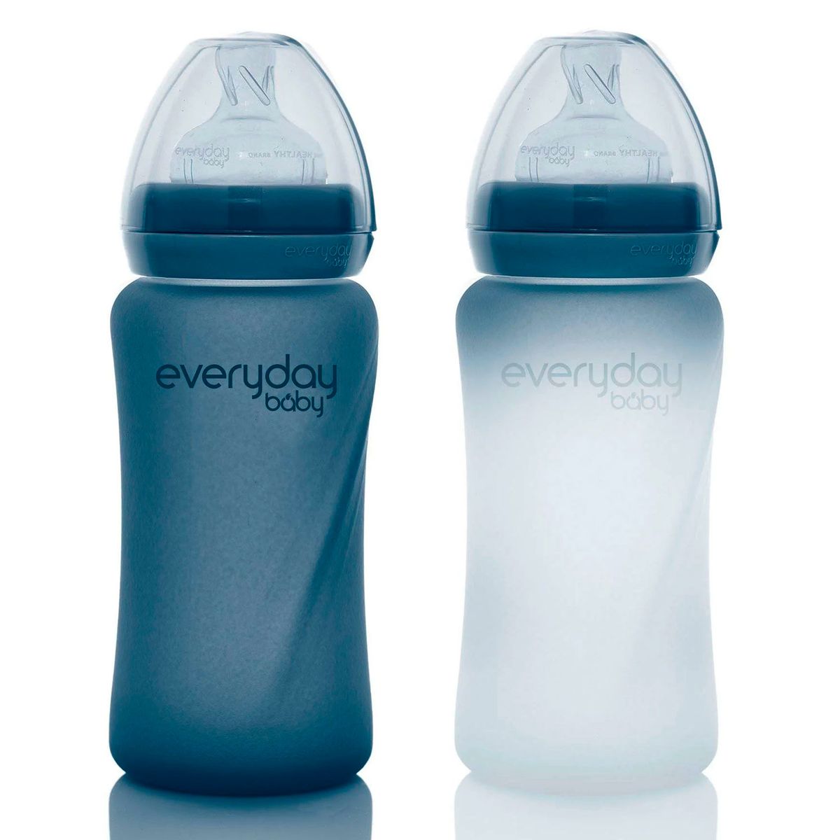 EVERYDAY BABY - Mamadera De Vidrio Termosensible 240ml Blueberry Everyday Baby