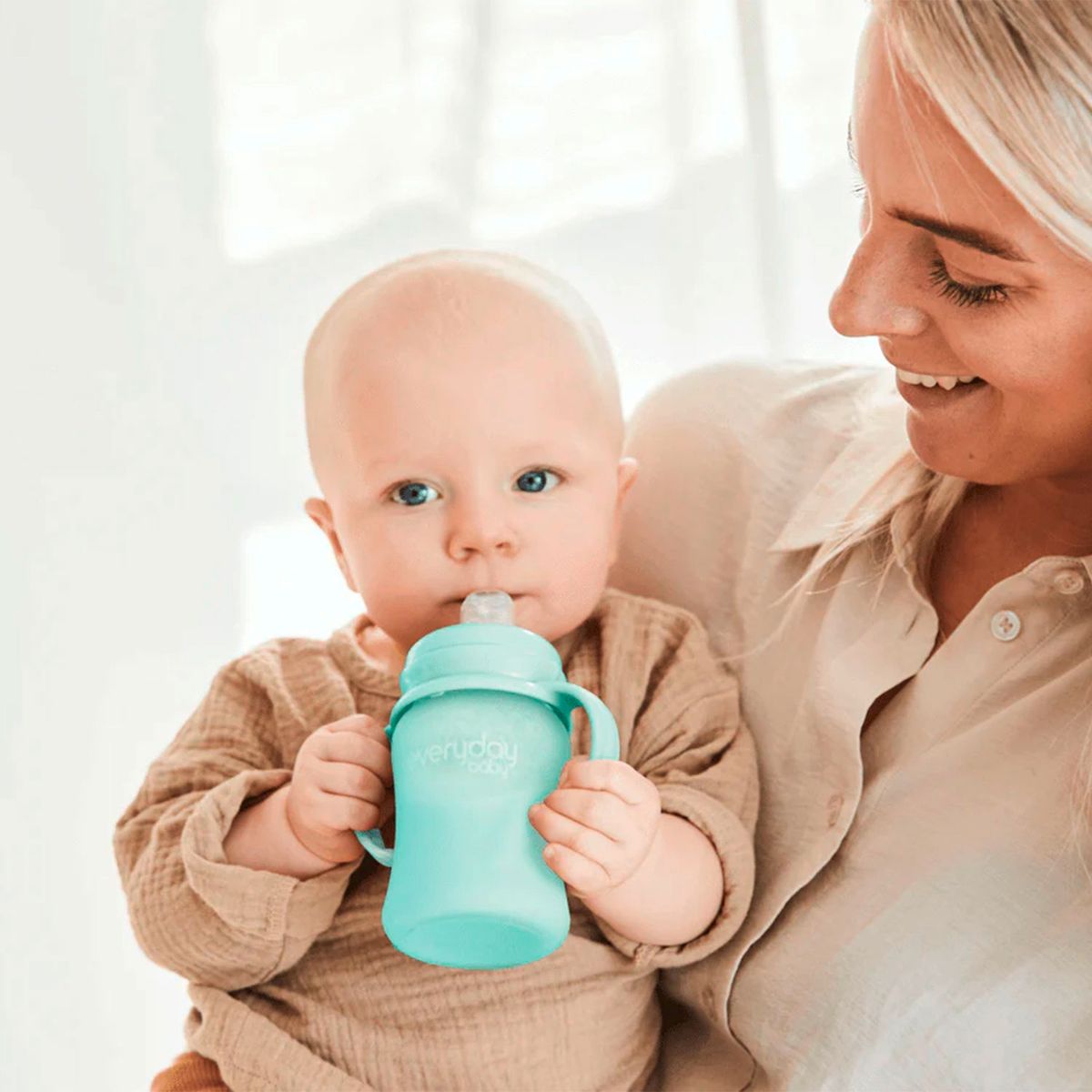 EVERYDAY BABY - Kit Asas + Boquilla Para Mamaderas Verde Everyday Baby