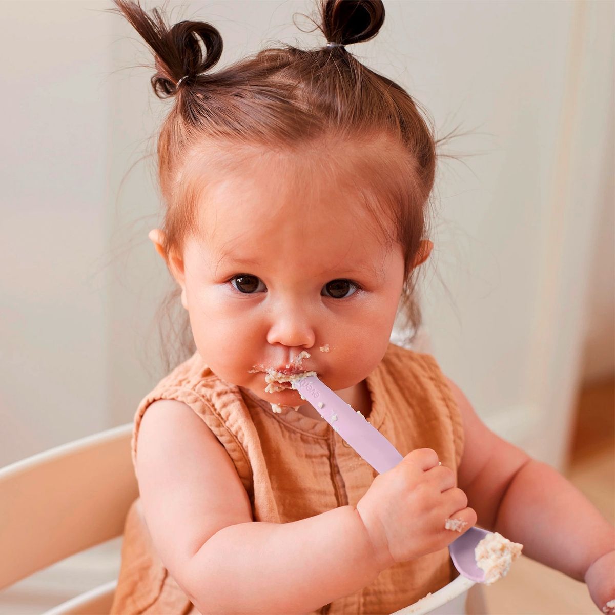 EVERYDAY BABY - Pack De 2 Cucharas De Silicona Lavanda Everyday Baby