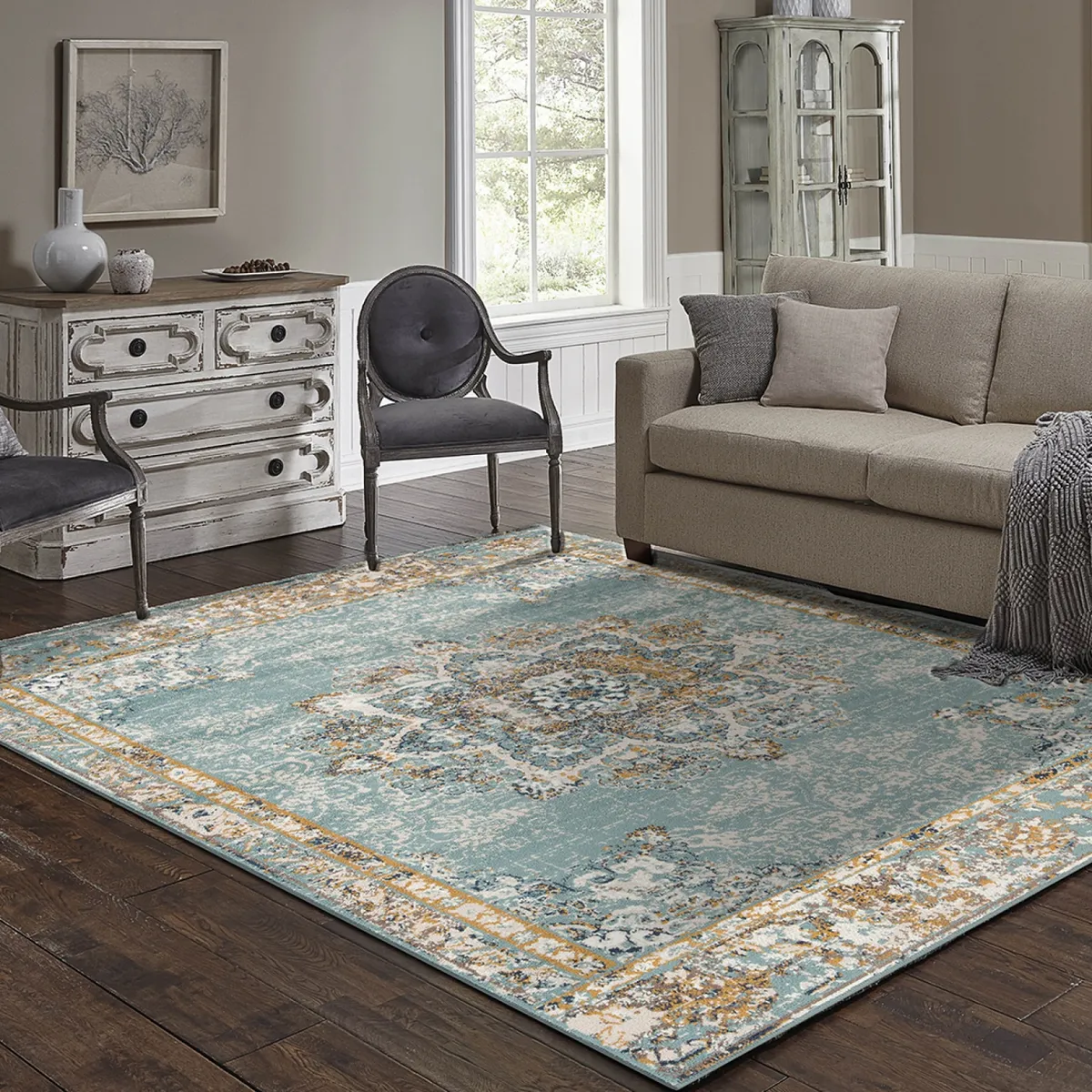 IDETEX - Alfombra Heatset Tradition Light Blue Idetex