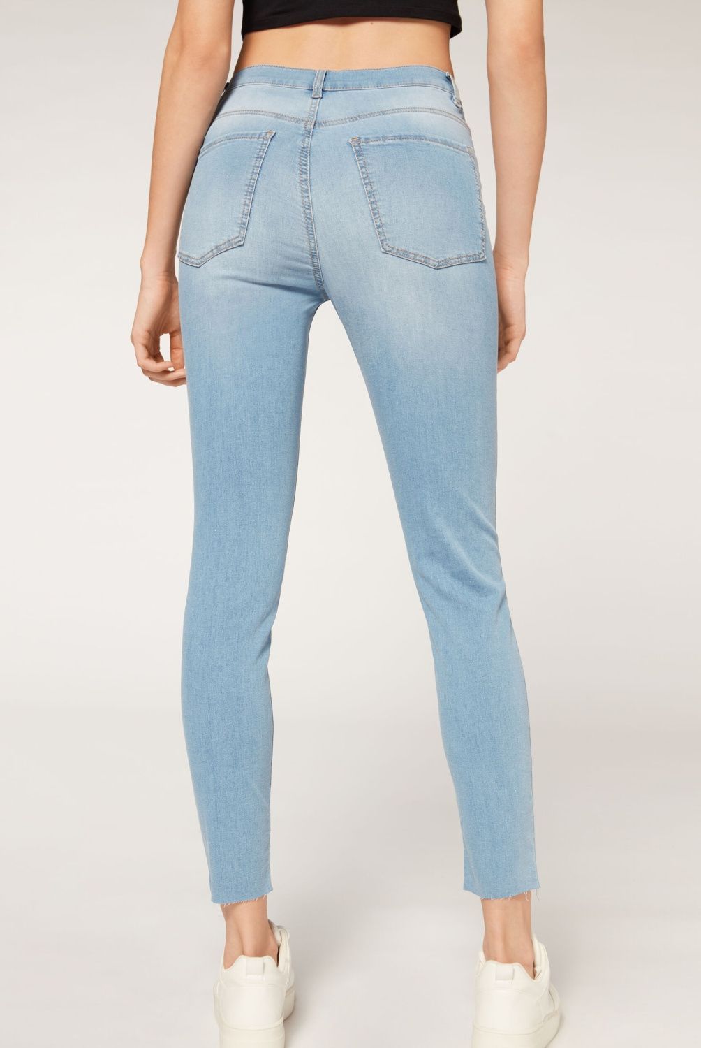 CALZEDONIA - Leggings Super Skinny Tiro Alto Mujer Calzedonia