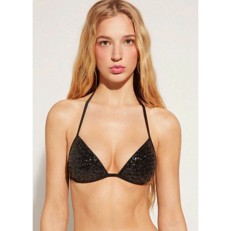 Bra Bikini Negro Triangulo Calzedonia CALZEDONIA Top Bikini