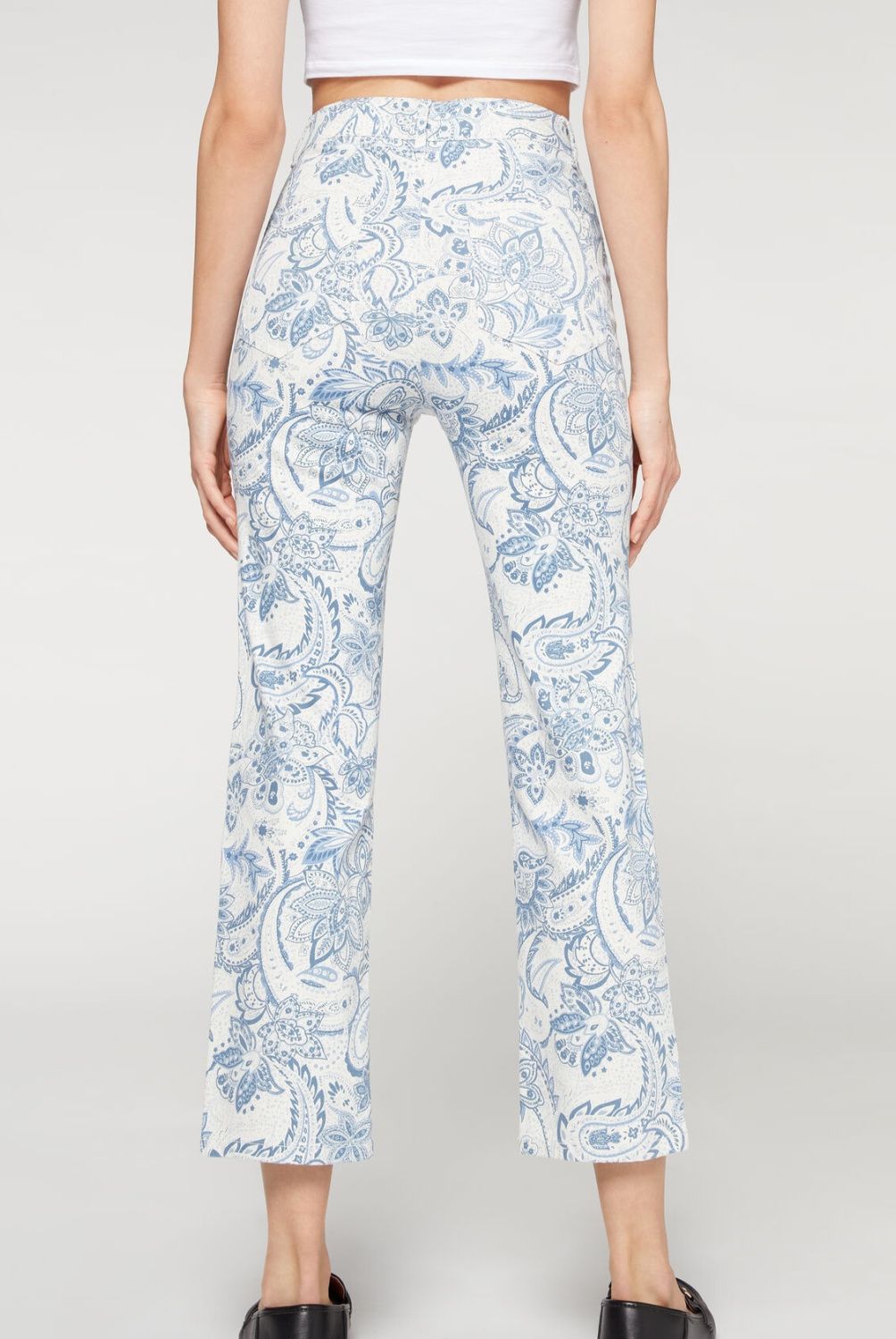 CALZEDONIA - Leggings Acampanados De Cintura Alta Cropped Mujer Calzedonia