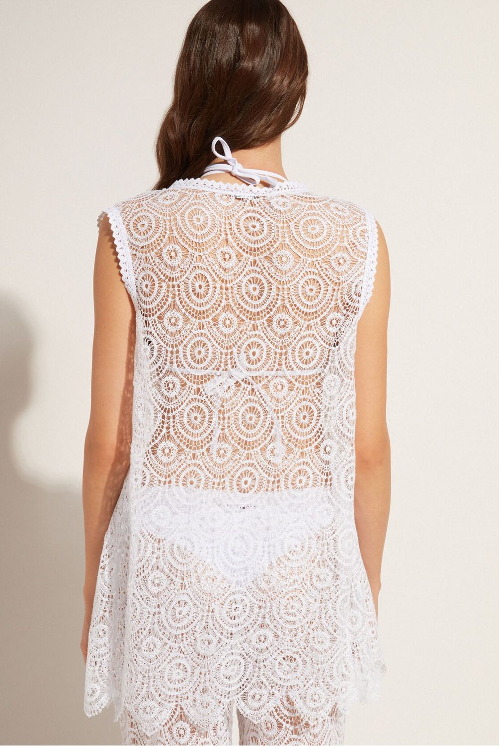 CALZEDONIA - Gilet Crochet Mujer Calzedonia