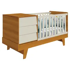 KIDSCOOL - Cuna 3 En 1 Noah Arena Caramelo