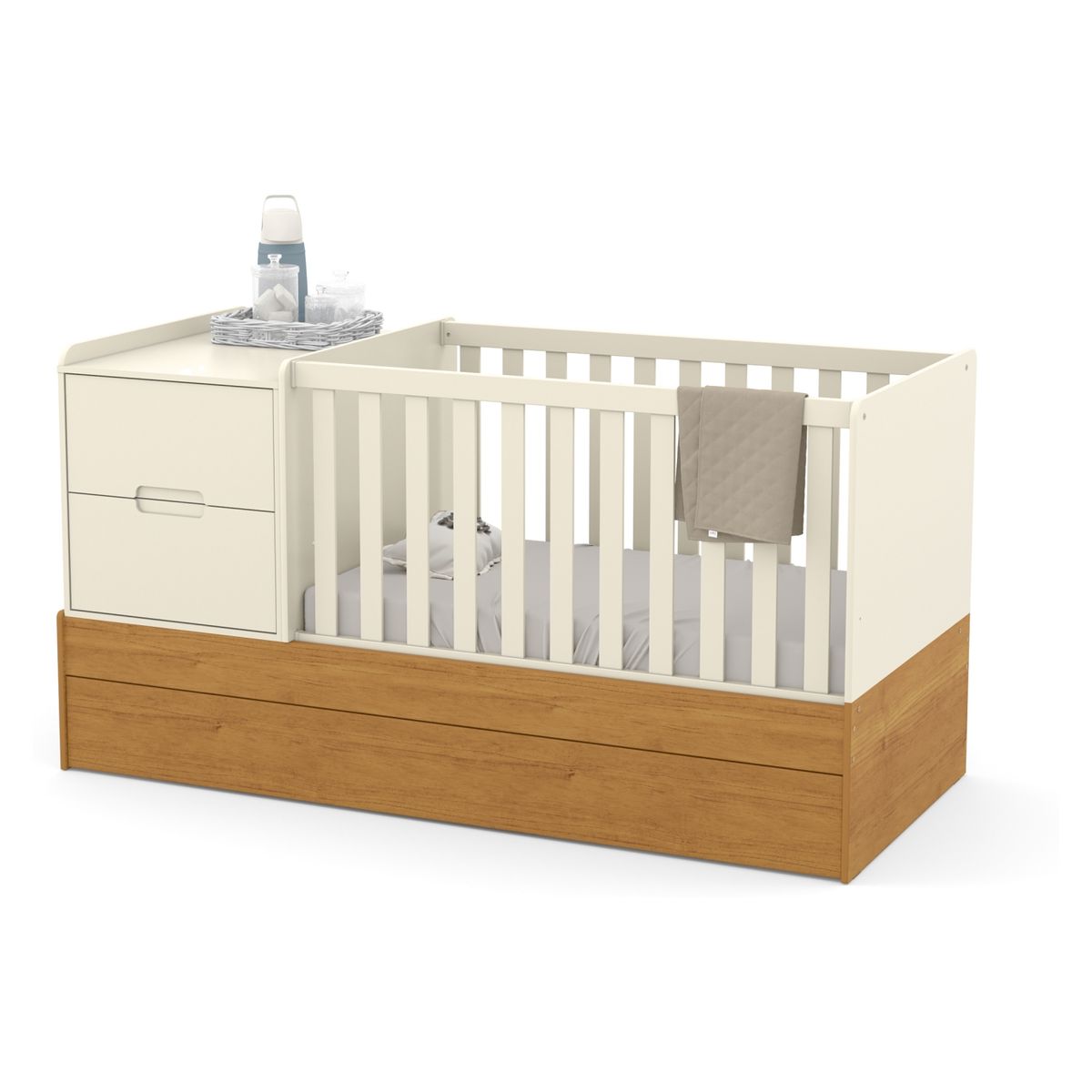 KIDSCOOL - Cuna Formare Blanca Eco Wood Kidscool