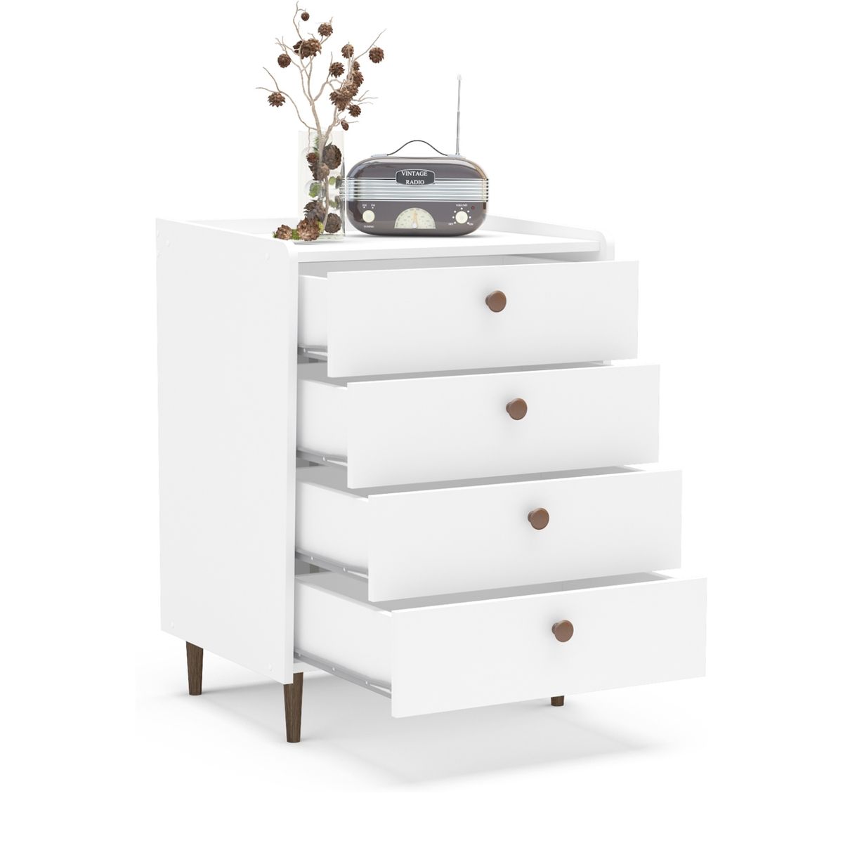 VEKKAHOME - Comoda Lima 4 Cajones Vekkahome