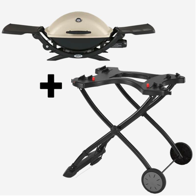 WEBER - Weber Parrilla a Gas Q2200 + Carrito Portátil
