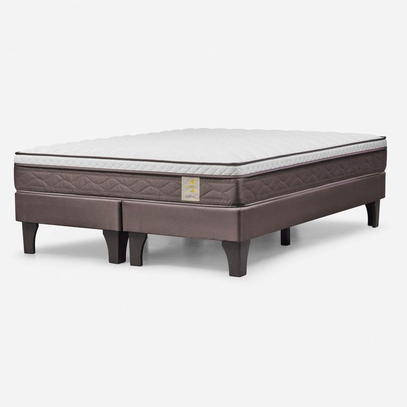 ROSEN - Cama Europea New Style 4 2 Plazas X 2.00Mt Base Dividida Rosen