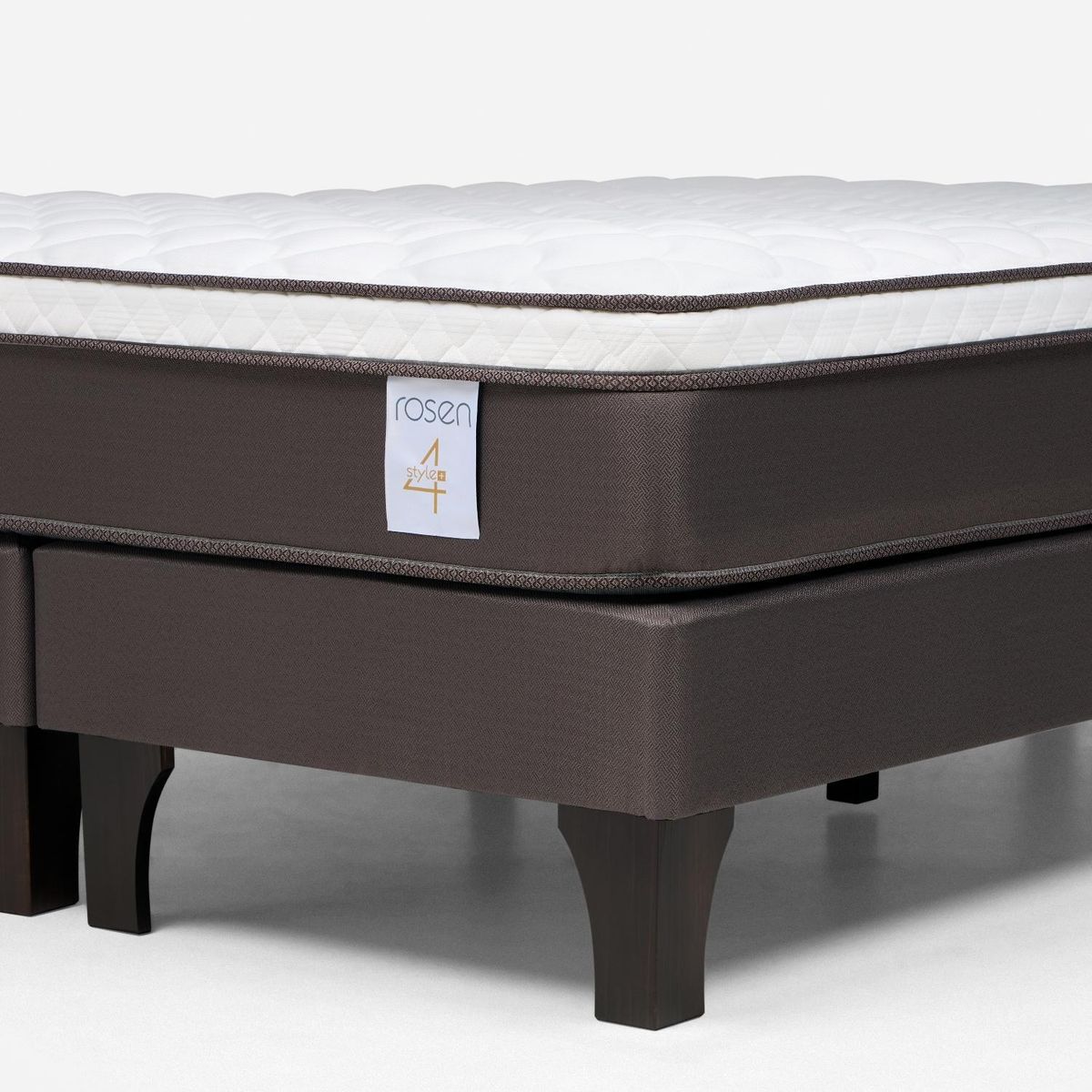 ROSEN - Cama Europea New Style 4 2 Plazas X 2.00Mt Base Dividida Rosen