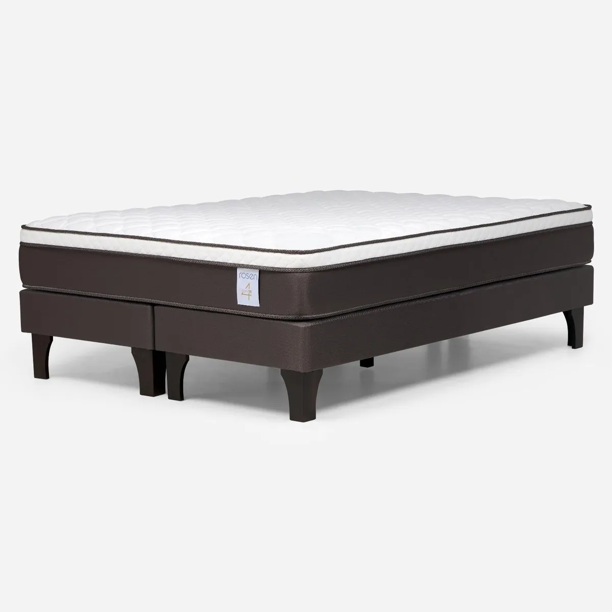 ROSEN - Cama Europea New Style 4 King X 2.00Mt Base Dividida Rosen