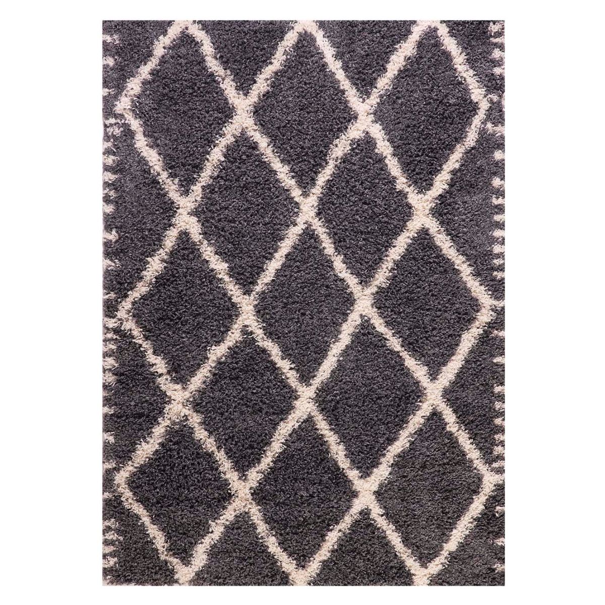 DIB - Alfombra Shaggy Design 180X275 Cm Grey Dib