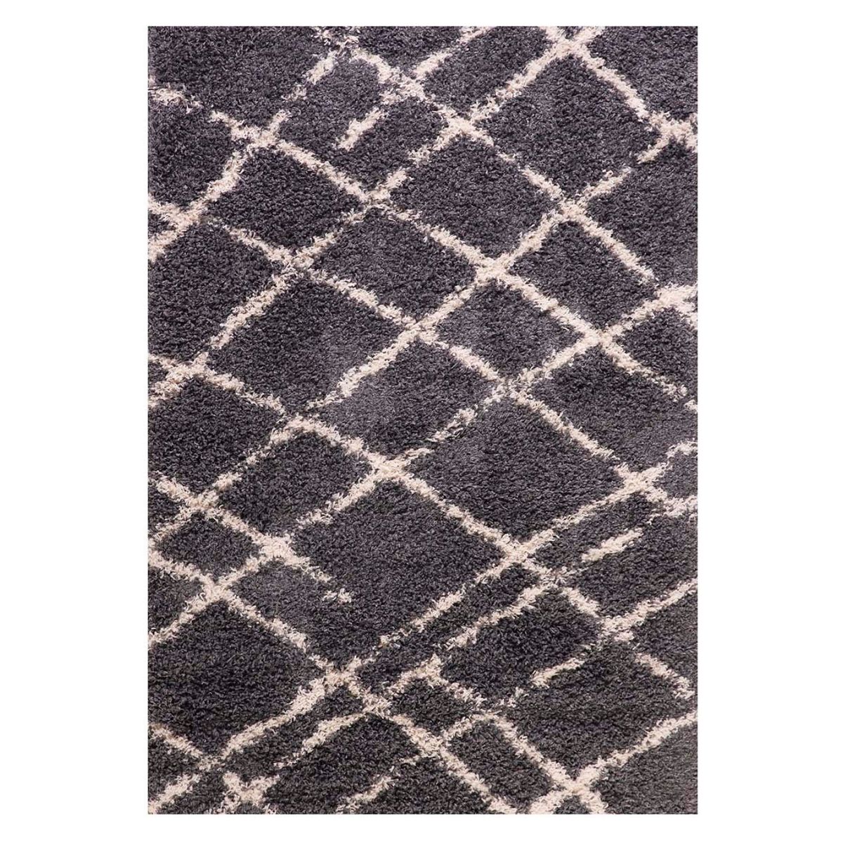 DIB - Alfombra Shaggy Design 180X275 Cm Grey Dib