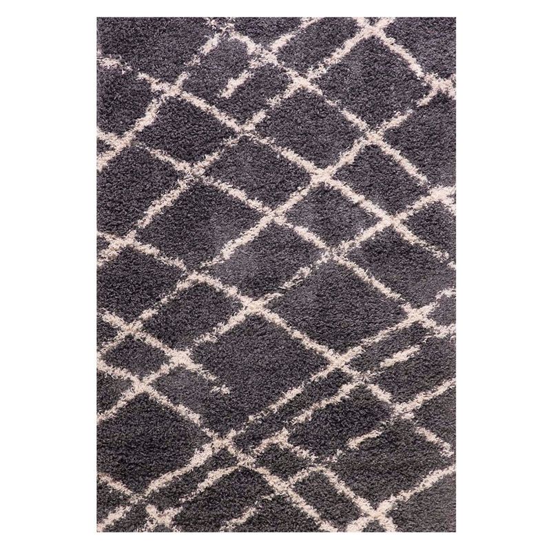 DIB - Alfombra Shaggy Design 180X275 Cm Grey Dib