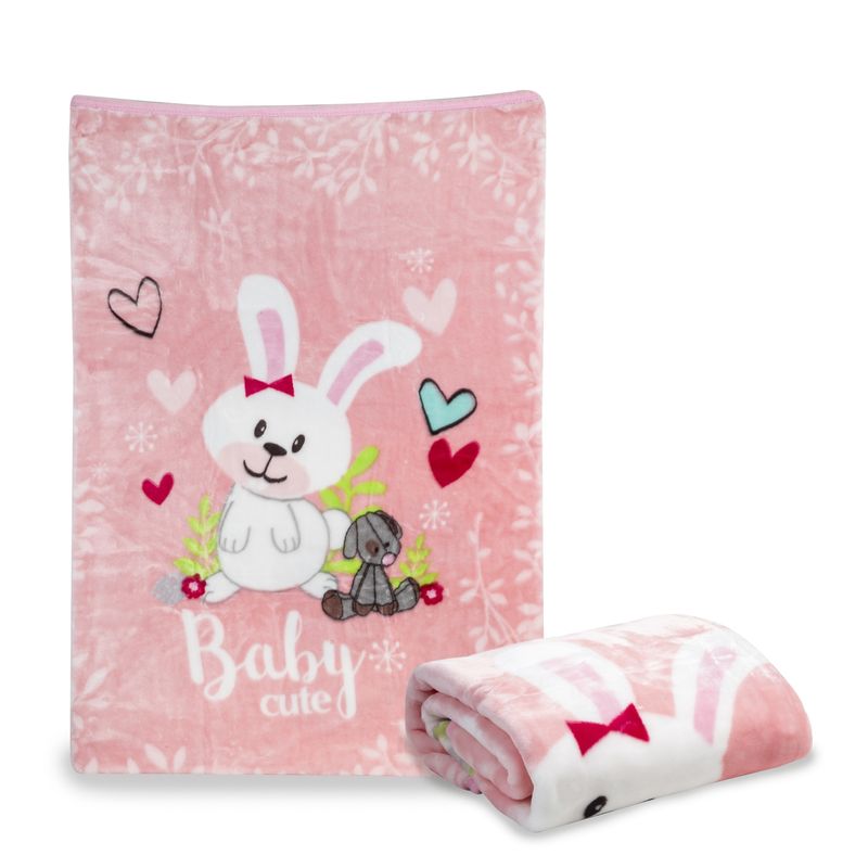 BEBESIT - Bebesit Frazada Tierno Conejo Rosa