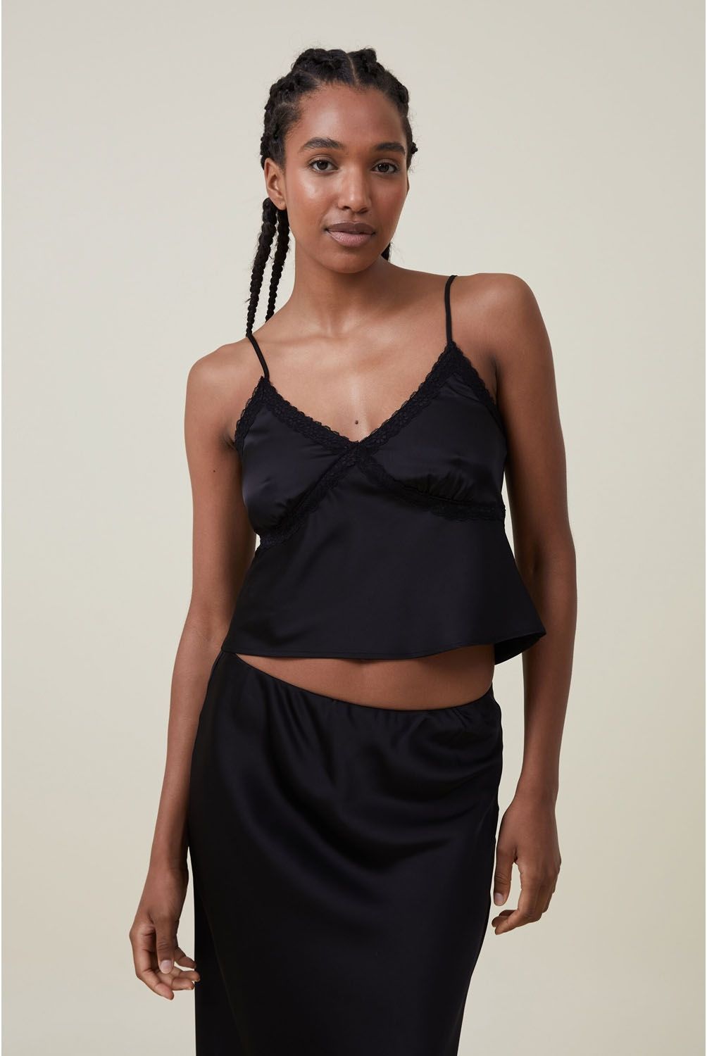 COTTON ON - Crop Top Satin Mujer Cotton On