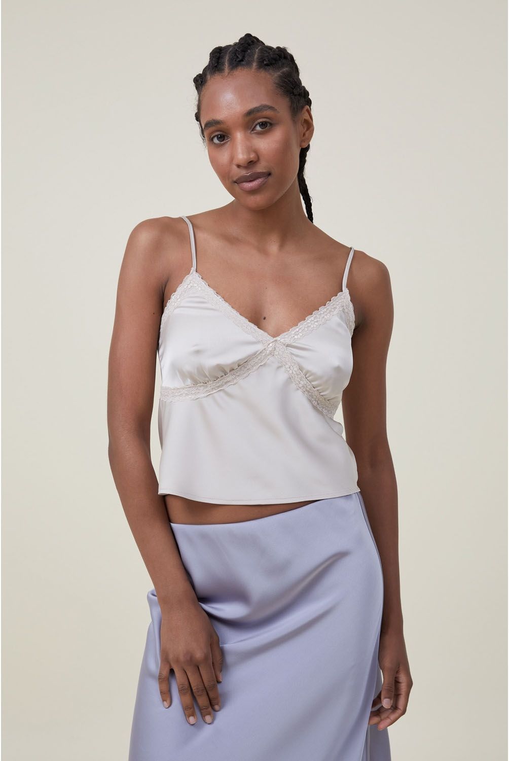 COTTON ON - Crop Top Satin Mujer Cotton On