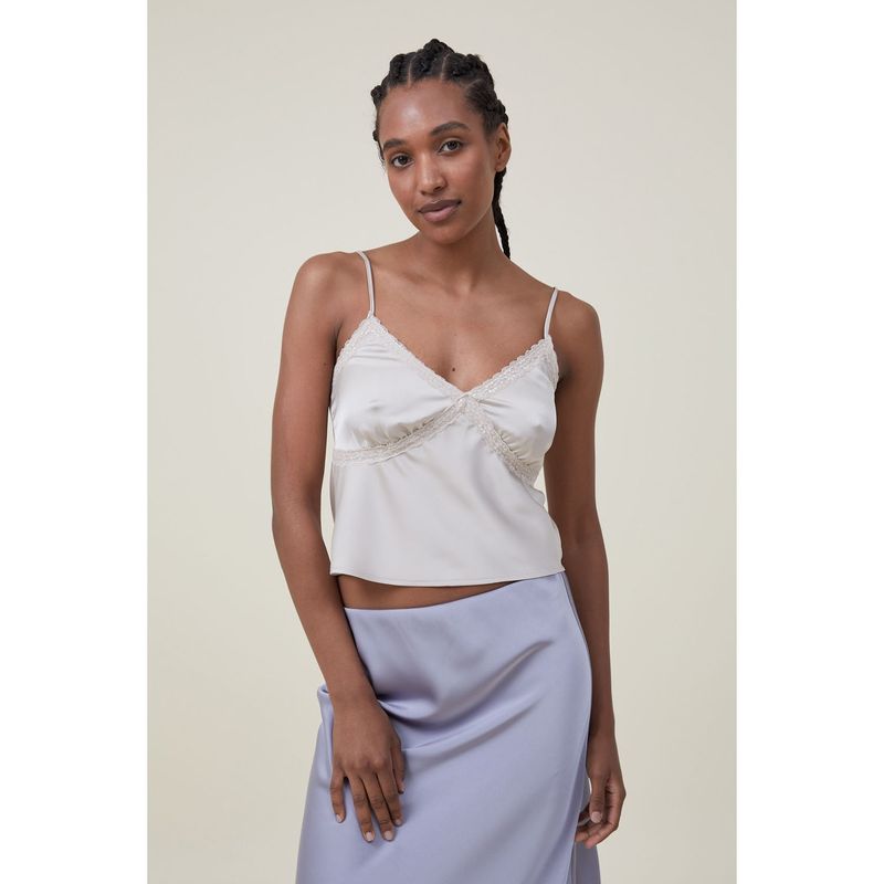 COTTON ON - Crop Top Satin Mujer Cotton On