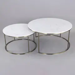 DISEÑO 3 - Set Mesas 90 Cm Diámetro Bronce