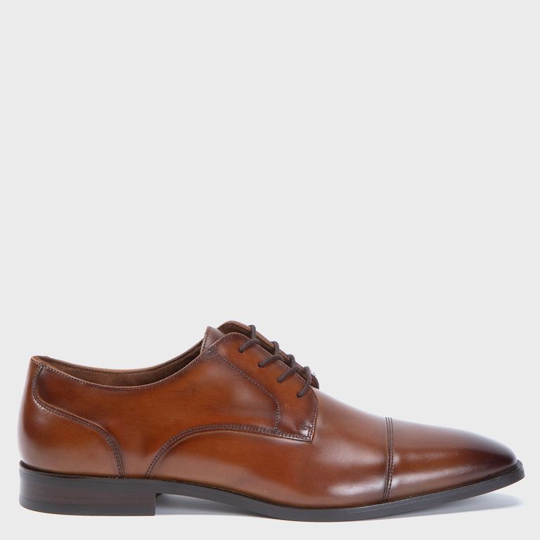 Zapato Formal Hombre Cuero Café