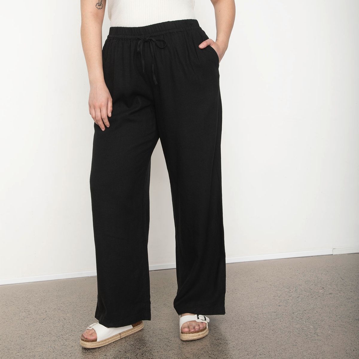 ONLY - Pantalón Lino Mujer Only