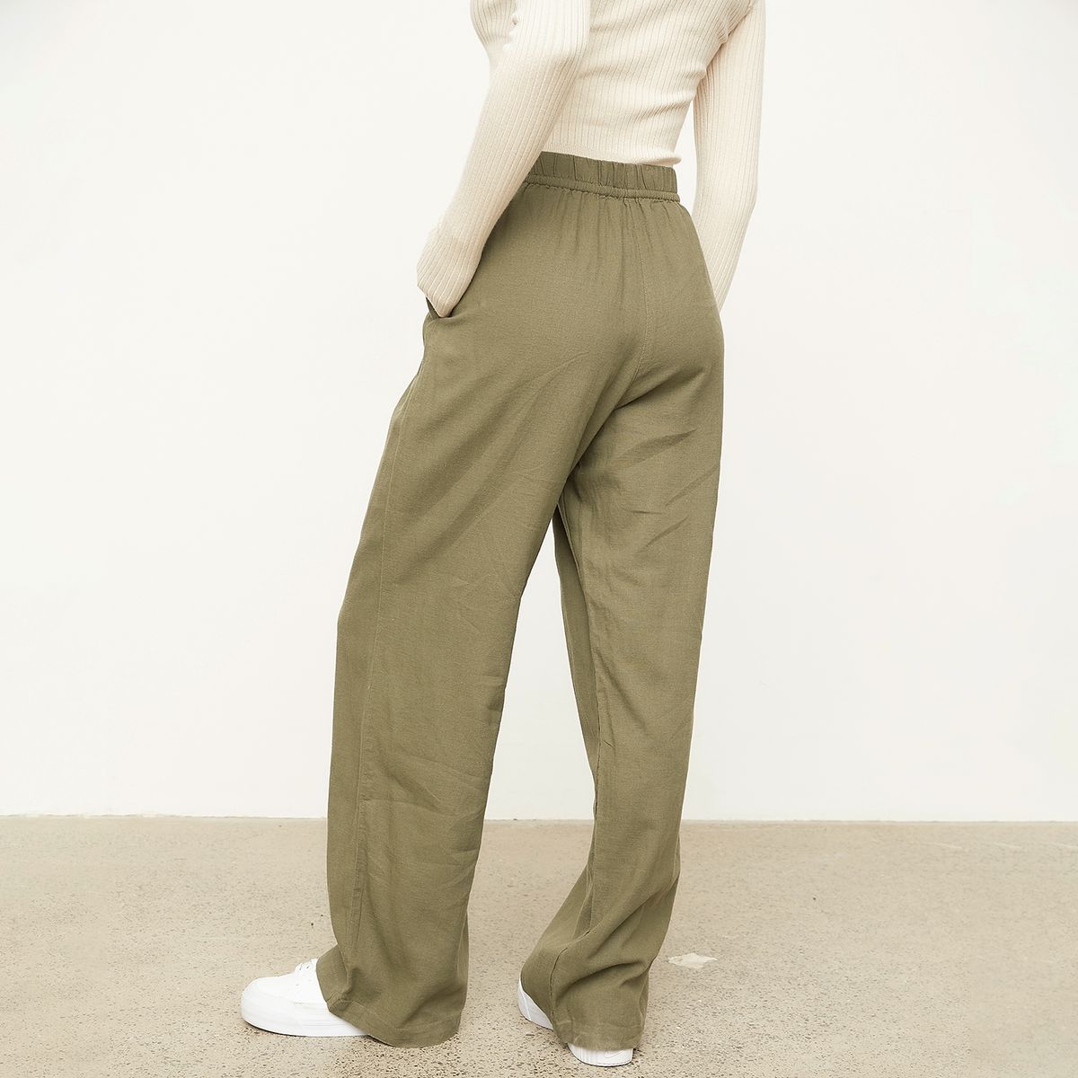 ONLY - Pantalón Lino Mujer Only