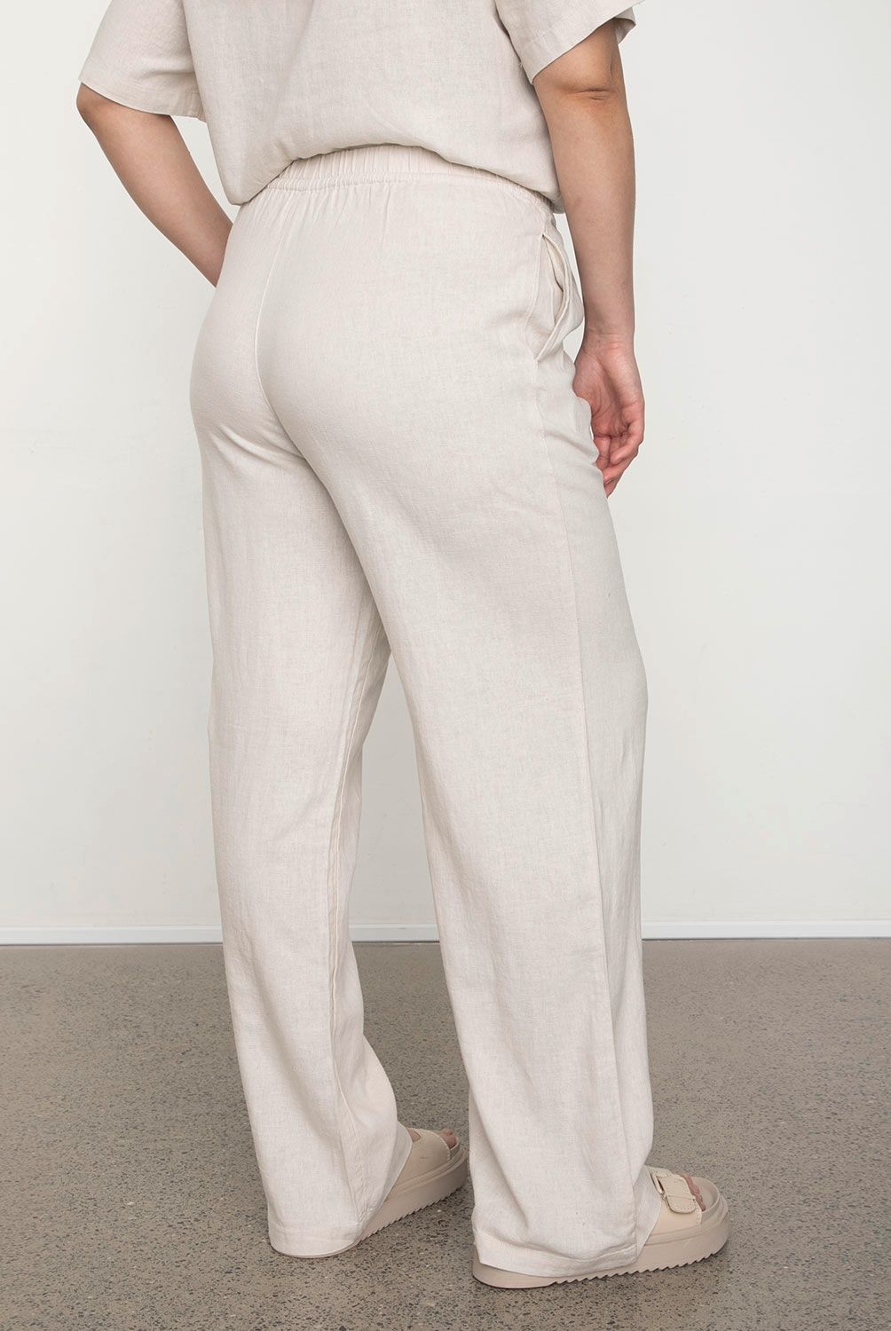ONLY - Pantalón Lino Mujer Only