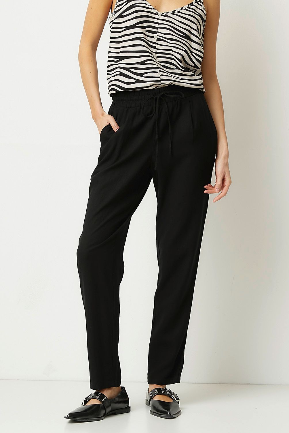 VERO MODA - Pantalón Cintura Media Mujer Vero Moda