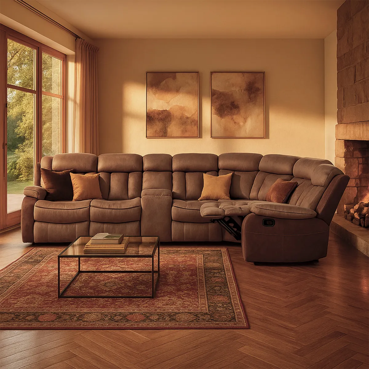 CIC - Sofá Seccional Derecho Pu Moka Cic